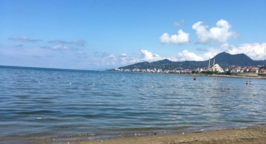 Bulancak Belediye Plajı'nda Panik Dolu Anlar!