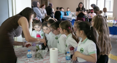 Çocuklar GRÜ’de Bilimin Eğlenceli Dünyasını Keşfetti