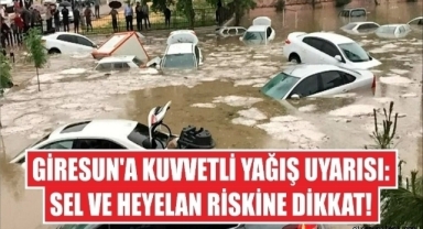 Giresun İçin Kuvvetli Yağış Alarmı!