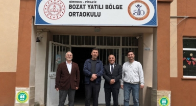 Piraziz İlçe Milli Eğitim Müdürü Yunus Aydın'dan Bozat YBO Ziyareti