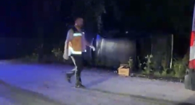 Otomobil yan yattı: 5 yaralı