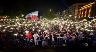 Trabzonspor taraftarları, Ziraat Türkiye Kupası finalini dev ekrandan takip etti