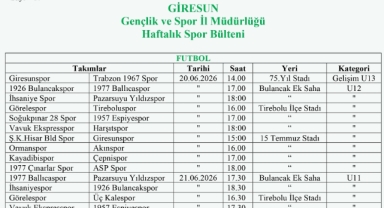 2025-2026 Sezonu 39. Hafta Spor Bülteni Yayımlandı