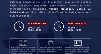 2026-YKS Adayları İçin Nüfus Müdürlükleri Hafta Sonu Açık Olacak