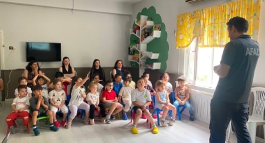 AFAD'dan Bulancak'taki Miniklere Afet ve Yangın Farkındalık Eğitimi