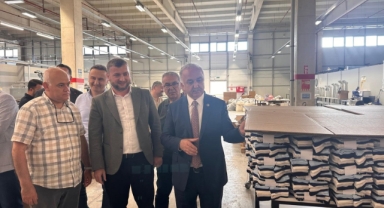 AK Parti Milletvekili Ali Temür, Brinda Tekstil’i Ziyaret Etti