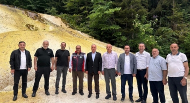 AK Parti Milletvekili Ali Temür ve Beraberindeki Heyetten Kuzalan Tabiat Parkı'na İnceleme