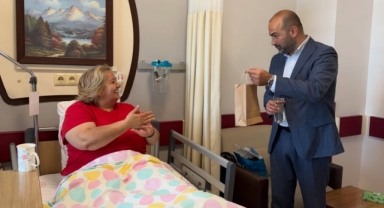 Başkan Civelekoğlu’ndan Hastanede Moral Ziyareti
