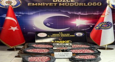 Binlerce uyuşturucu hap ele geçirildi