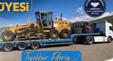 Çamoluk Belediyesinin Araç Filosuna Greyder Desteği