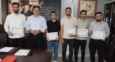 ESPİYE'DE 7 DİN GÖREVLİSİ DİYANET AKADEMİSİ DİPLOMASINI ALDI