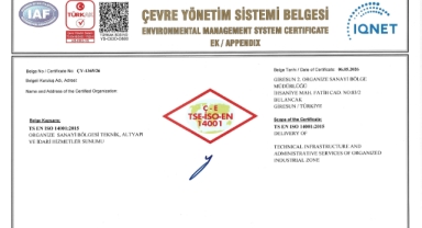 Giresun 2. Organize Sanayi Bölgesi’ne “Yeşil OSB” Yolunda Önemli Belge