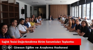 Giresun Eğitim ve Araştırma Hastanesi'nde Kalite Toplantısı