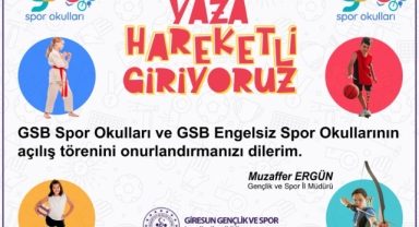 GSB Spor Okulları Giresun'da Yaz Sezonunu Açıyor