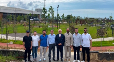 Milletvekili Elmas'tan Giresun Millet Bahçesi'nde Açılış Öncesi İnceleme