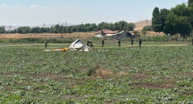 Başkentte eğitim helikopteri düştü: 2 yaralı!