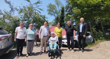 Dereli'de İhtiyaç Sahibi Vatandaşa Tekerlekli Sandalye Desteği