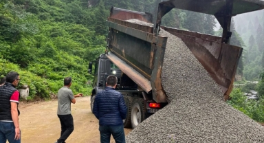 Doğankent'te Kavraz Vadisi Yayla Yolu Asfalt Çalışmaları Başladı