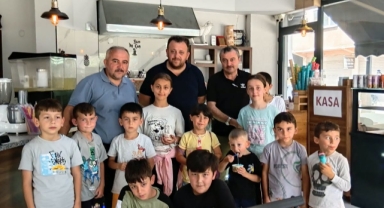 Espiye'de Yaz Kur'an Kursu Öğrencilerine Dondurma Sürprizi