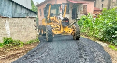 Giresun İl Özel İdaresi'nden Hafta Sonu Asfalt Mesaisi