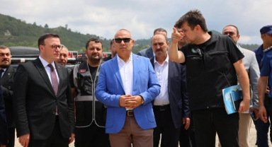 Giresun Valisi Koç Sahada
