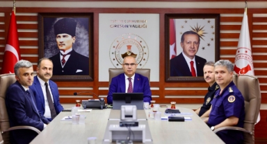 Giresun Valisi Koç, VKS Üzerinden Gerçekleştirilen Spor Güvenliği Toplantısı'na Katıldı