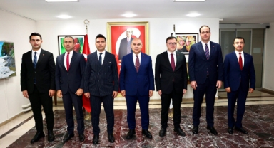 Giresun Valisi Koç, Yeni Kaymakamları Makamında Ağırladı
