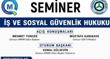 GTSO'da İş ve Sosyal Güvenlik Hukuku Semineri Düzenlenecek