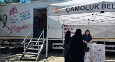 Kanser Taraması İçin Mobil Araç Çamoluk'ta