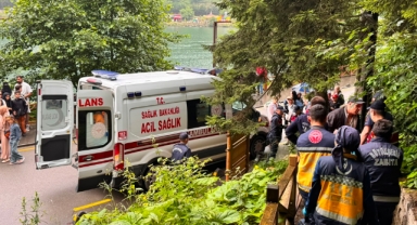 Karadeniz'in o ilinde araç seyir terasından uçtu: 2 Arap turist yaralı