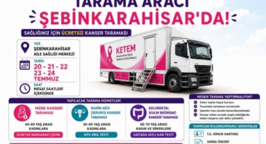 KETEM Tarama Aracı Şebinkarahisar'da Hizmet Verecek