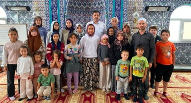 Müftü Özgül, Yaz Kur'an Kursu Öğrencileriyle Buluştu