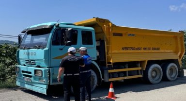 Ordu'da ağır tonajlı araçlar denetlendi