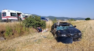 Otomobil şarampole devrildi, 5 kişi yaralandı