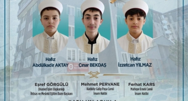 Piraziz'de 3 Genç Hafız İçin İcazet Merasimi Düzenleniyor