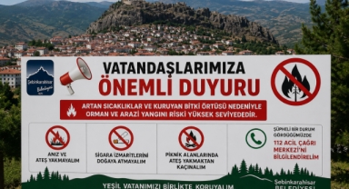 Şebinkarahisar Belediyesi'nden Kritik Yangın Uyarısı!