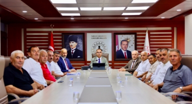 Vali Mustafa Koç, Muhtarlarla Bir Araya Geldi