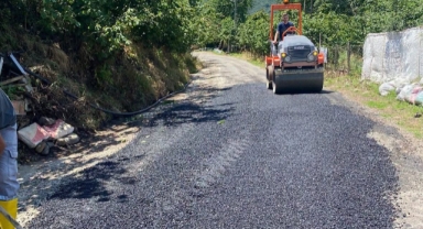 Yağlıdere'de Yol Çalışmaları Sürüyor