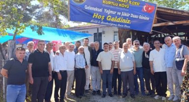 Yağmur ve şükür duası yapıldı
