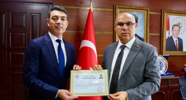 Balıkesir'e Atanan İl Göç İdaresi Müdürü Aksoy'dan Vali Koç'a Veda Ziyareti