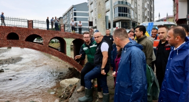 Giresun'da Sel Hasarı Yerinde İncelendi