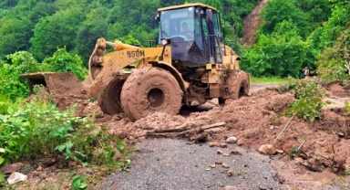 Giresun'da Yağış Sonrası Heyelan Seferberliği