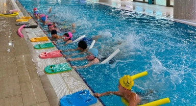 Giresun'da Yaz Spor Okulları'nda Çocuklar Hem Yüzüyor Hem Eğleniyor