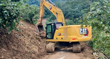 Giresun'un İlçelerinde Heyelan Temizliği Sürüyor