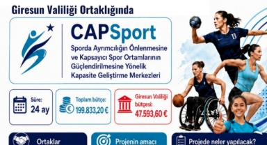 Giresun Valiliği'nin Yer Aldığı CAPSport Projesine Erasmus+ Desteği