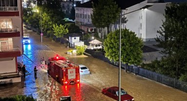 Ordu ve Giresun'da sağanak etkili oldu