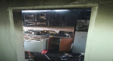 Ordu'da yangın sırasında mutfak tüpünün patlaması sonucu 5 kişi yaralandı