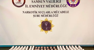 Samsun'da 11 bin 50 uyuşturucu hap ele geçirildi