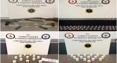 Samsun'da uyuşturucu operasyonunda 8 zanlı yakalandı