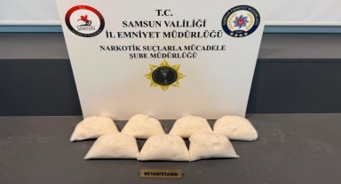 Tırda yapılan aramada 7 kilogram sentetik uyuşturucu ele geçirildi